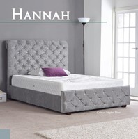 Hannah Fabric High Quality Bed 3ft 4ft6 5ft 6ft Colour Options Hannah Fabric High Quality Bed 3ft 4ft6 5ft 6ft Colour Options