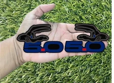 Blue Eye/5.0 Wile e COYOTE 5.0 Emblem Badges Blue 5.0 Matte / Black Fender