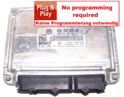 Steuergerät VW Golf 5 1,4l 16V 75PS BCA 036906032AM 0261208754 UNLOCK ECU ECM