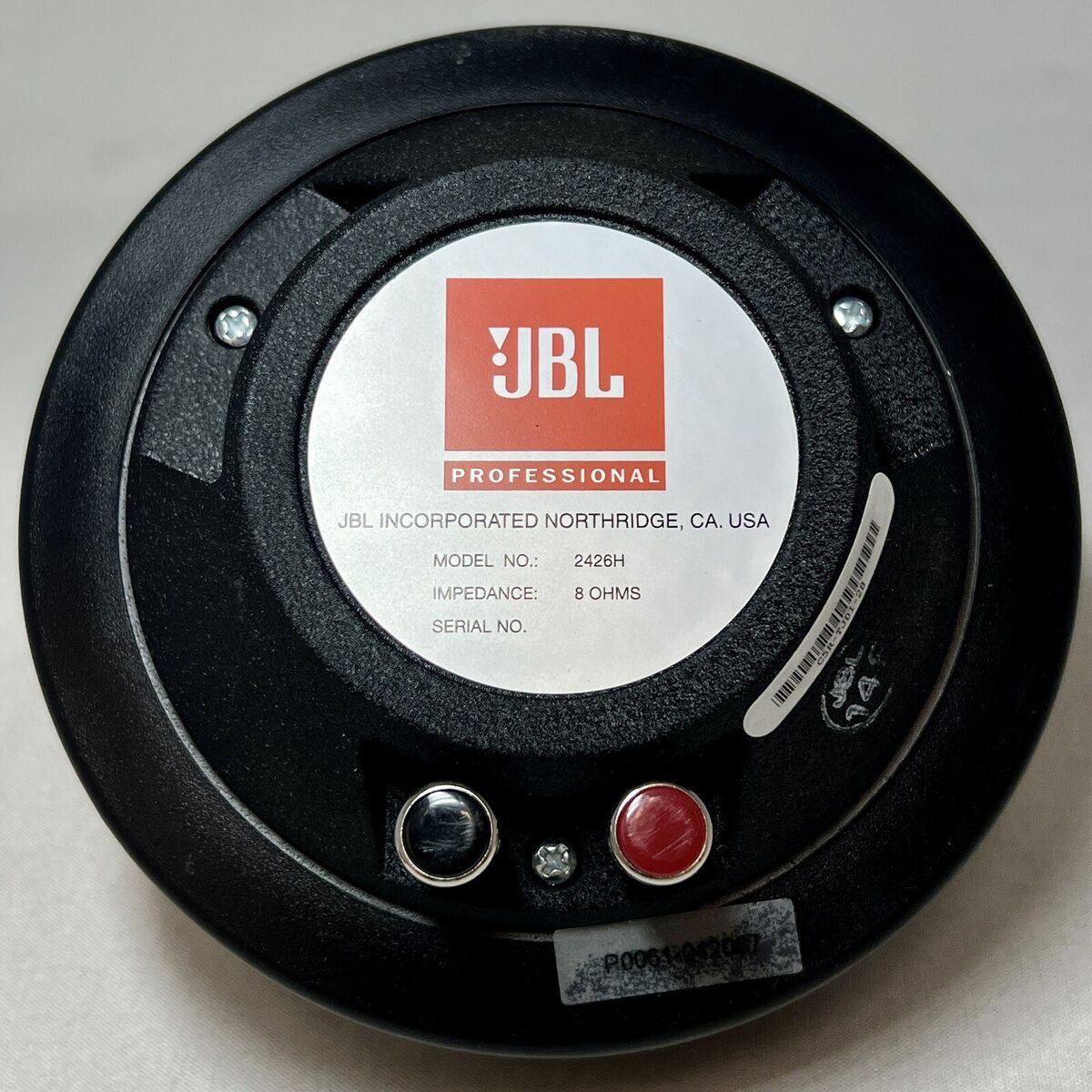 JBL 2426H High Frequency Compression Driver 25mm 1 JBL 2426H High Frequency Compression Driver 25mm 1