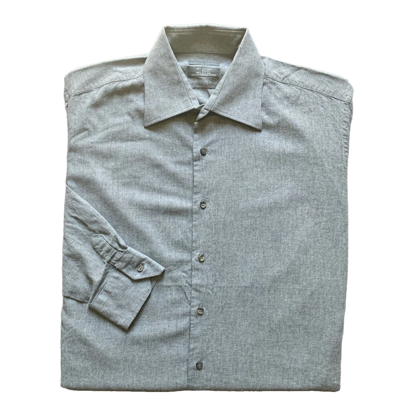 Camisas sociais masculinas de mistura de algodão Zara