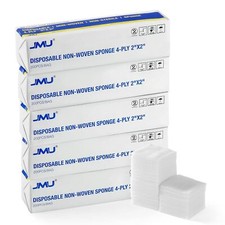 200pcs/bag JMU Non-Woven Sponges Disposable 4-Ply Gauze Pads Size 2 " x 2 "