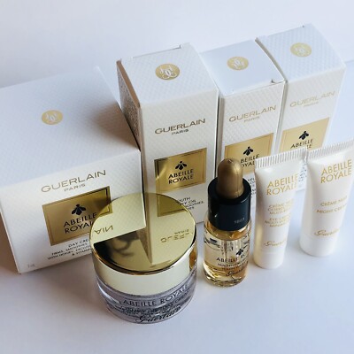 4pc Guerlain Abeille Royale Day / Night / Eye Cream, Youth Watery
