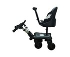Englacha 2-in-1 Cozy 4-Wheel Rider, Black - Child Rider Stroller Attachment w...