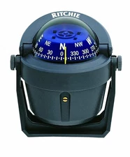 Ritchie Explorer Compas Dial with Adjustable Bracket Mount and 12V Green Nigh...