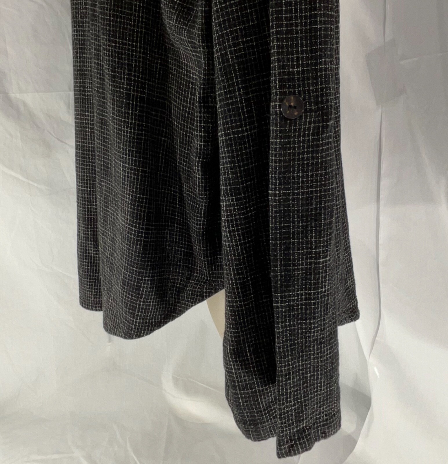 Chicos Design Button Down Collared Top Black Whit… - image 9