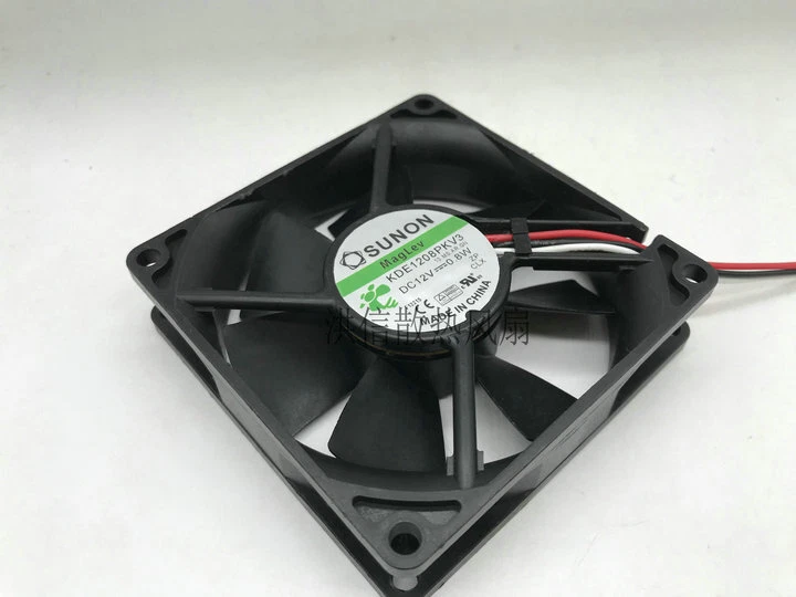 15 KDE1208PKV3 8CM 80*80*20MM DC12V 0.8W 3Pin Cooling Fan - Image 2 of 3