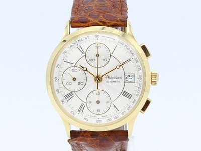 Philip Watch Chronograph Automatic Chaux de fond 18k Gold | eBay