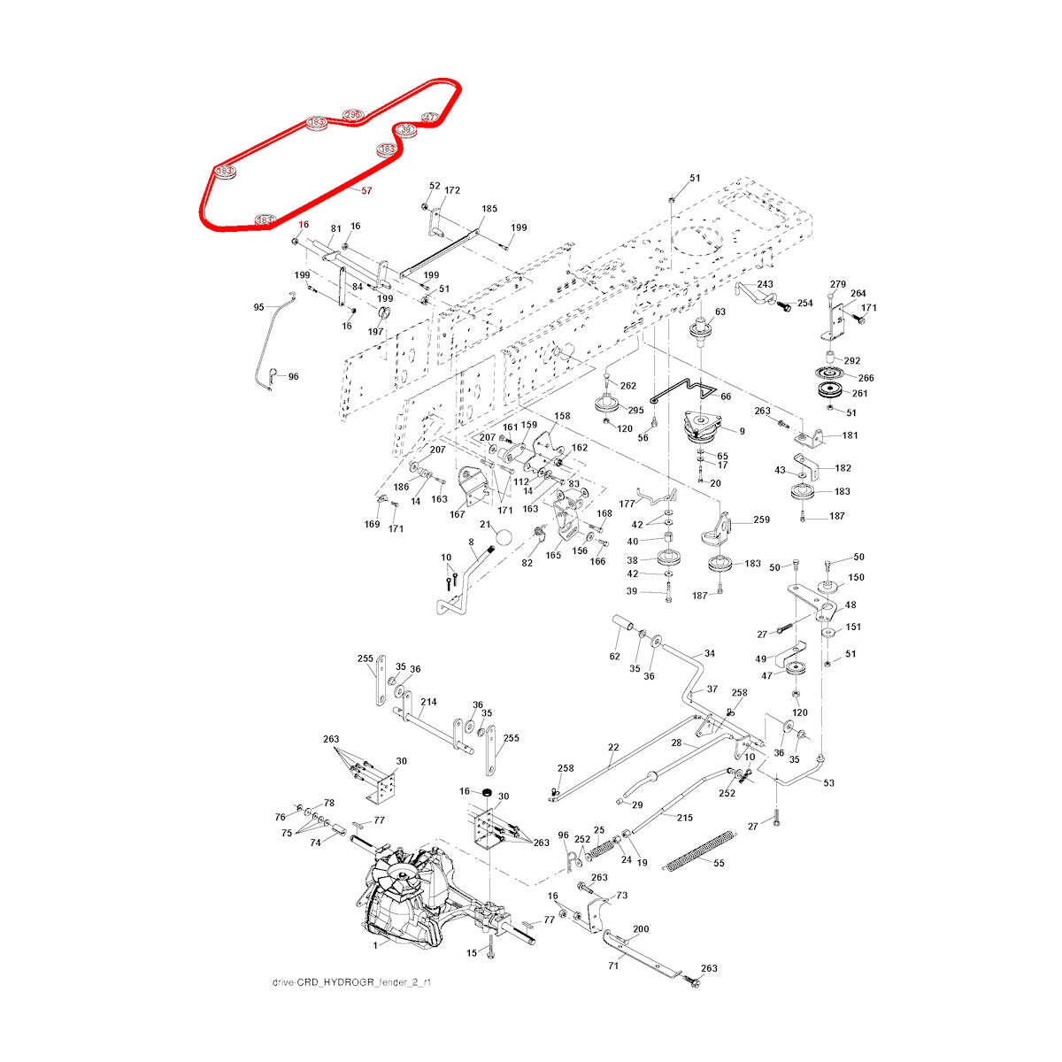 Cinghia Per Tosaerba Husqvarna Cinghia Originale Husqvarna Per Tagliaerba - Modelli AYP, Sears, Numero Parte 522199204, 531169801 Serratura Defender - Foto 3