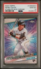 2024 Topps Henry Davis PSA 10 GEM Stars of the MLB CHROME #CSMLB27 ROOKIE RC