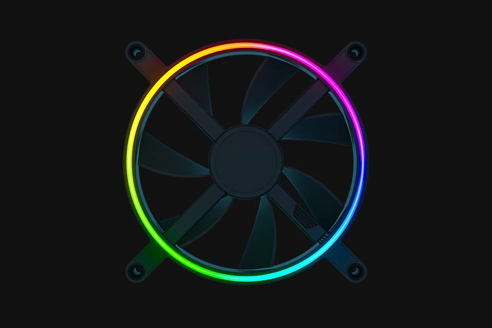 Razer Kunai Chroma aRGB Fan PC High Performance Fan 140mm 3 Fans - Image 3 of 4
