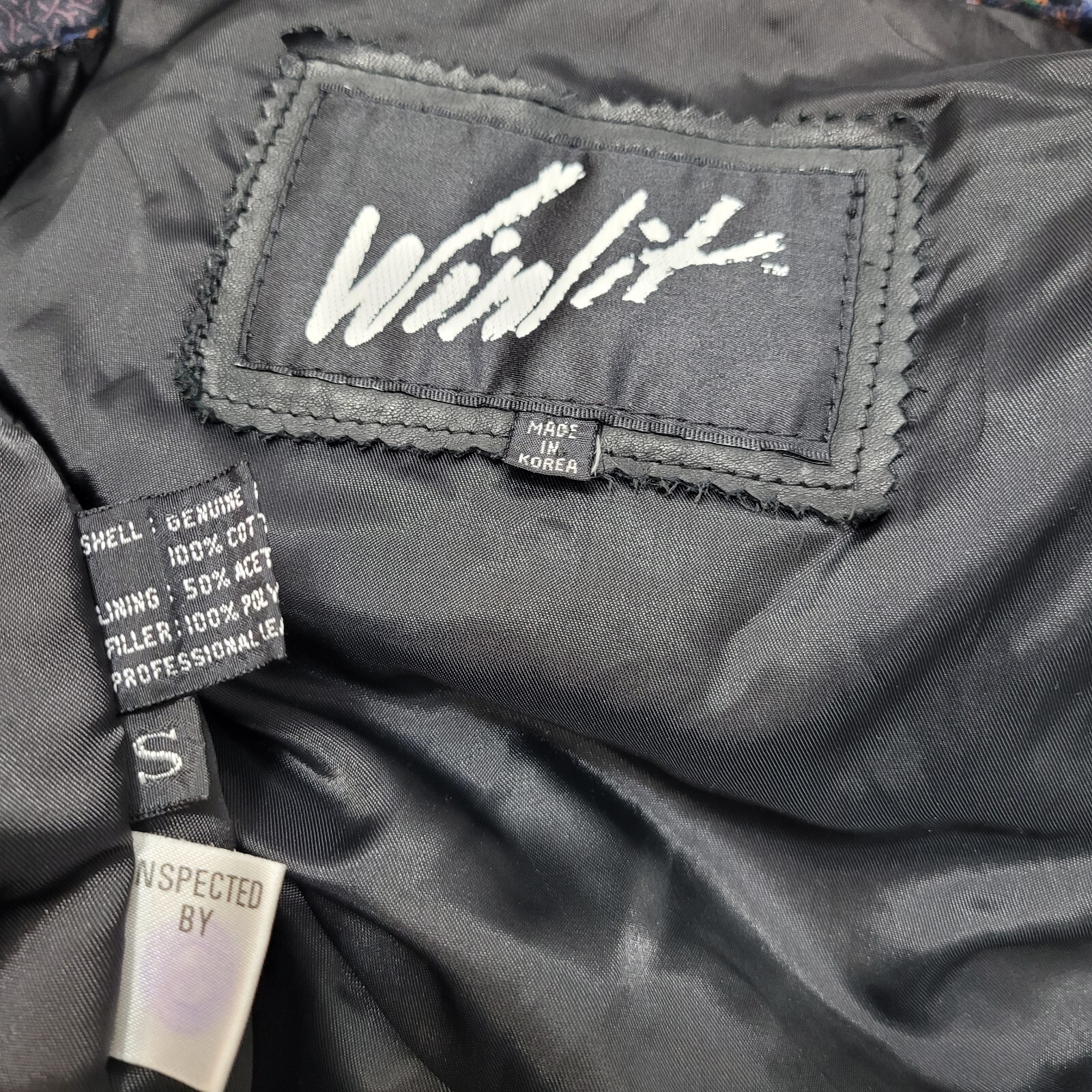 Vtg Windrift Leather Patchwork Jacket 80s 90s Col… - image 11