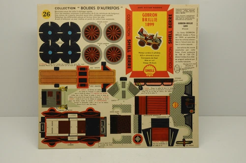 COLLECTION SHELL BERRE 1959 "BOLIDES D'AUTREFOIS" GOBRON GLOSSY 1899