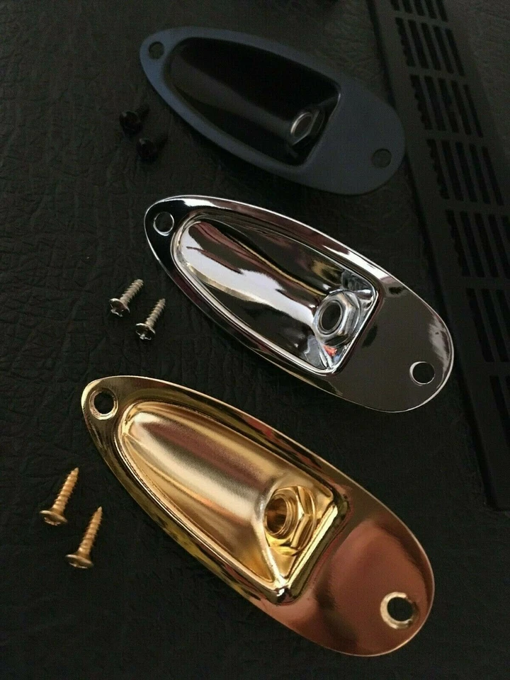 GENERIC PART 1/4"" Fender Stratocaster Eingangsbuchse Steckdose mit Schrauben & Mono-Buchse