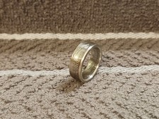 Washington 90 Silver Handcrafted State Quarters coin ring size 7-1/2 2007 