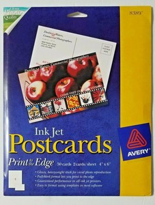 avery glossy postcards