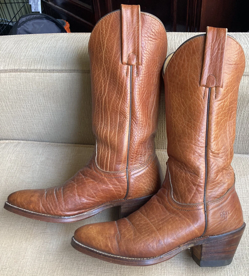 Frye white top cowboy boots