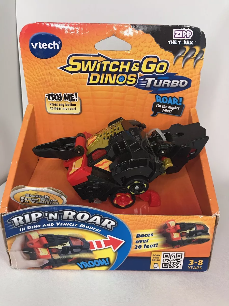 NEW VTech Switch & Go Dinos Turbo Zipp The T-Rex - Dino