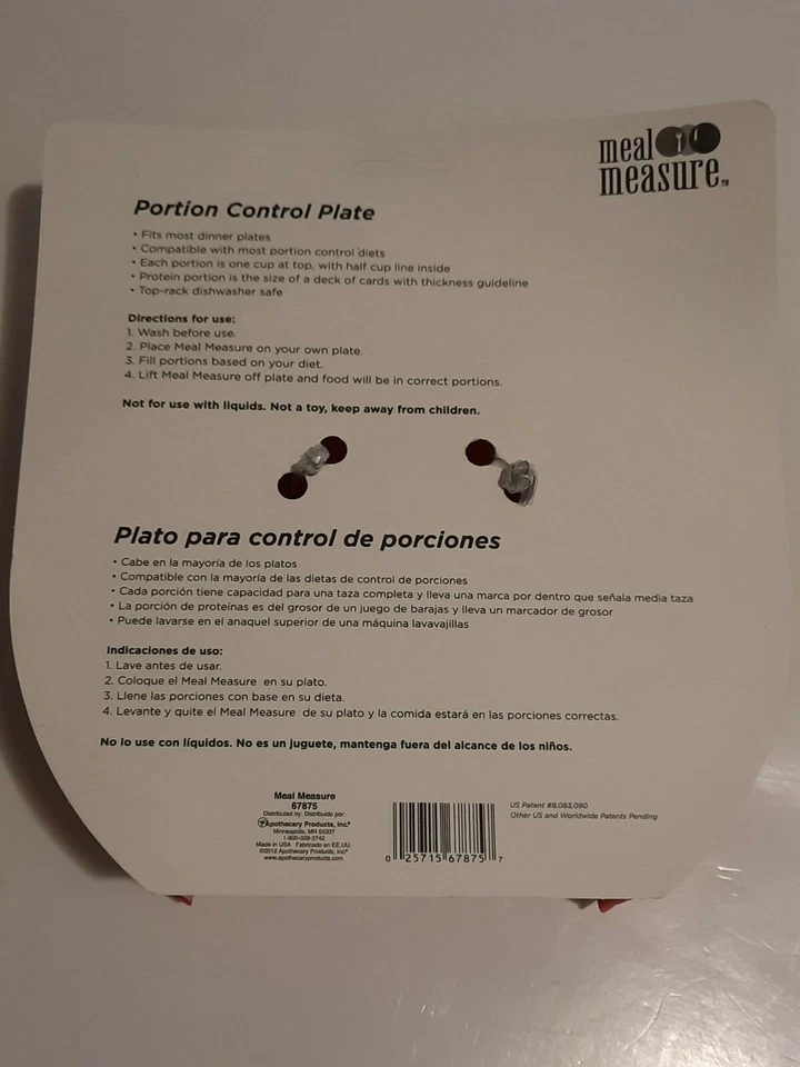 Healthy Food Portion Control Divider Meal Measure Adult Teen Weight Control — 第 3/4 张图片