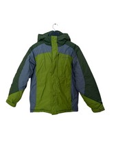 Columbia Sportswear Kid Youth 14/16 Green Gray Winter Snow Ski Snowboard Jacket