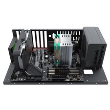 DIY Gaming Computer Case, Open Chassis Case Rack for ATX/M-ATX/ITX Black