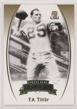 2007 Press Pass Legends Gold 95/99 YA Tittle #G-77 HOF t2u