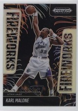 2024-25 Panini Prizm Black Fireworks Silver Prizm Karl Malone #23 HOF 0us8