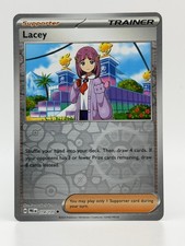 Pokemon TCG Card Prismatic Evolutions 114/131 Lacey Reverse Holo