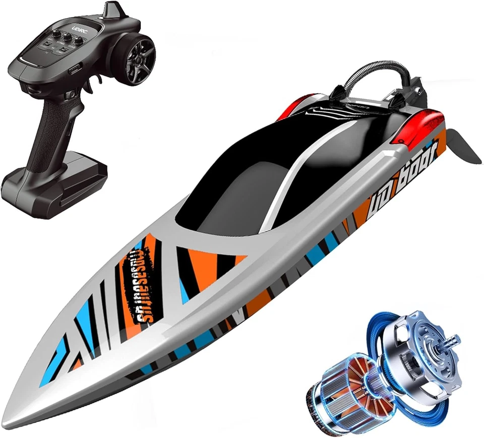 Brushless UDI RC Boat 2.4Ghz 40KM/H High Speed Remote Control Boat RTR for Adult - Image 2 of 2