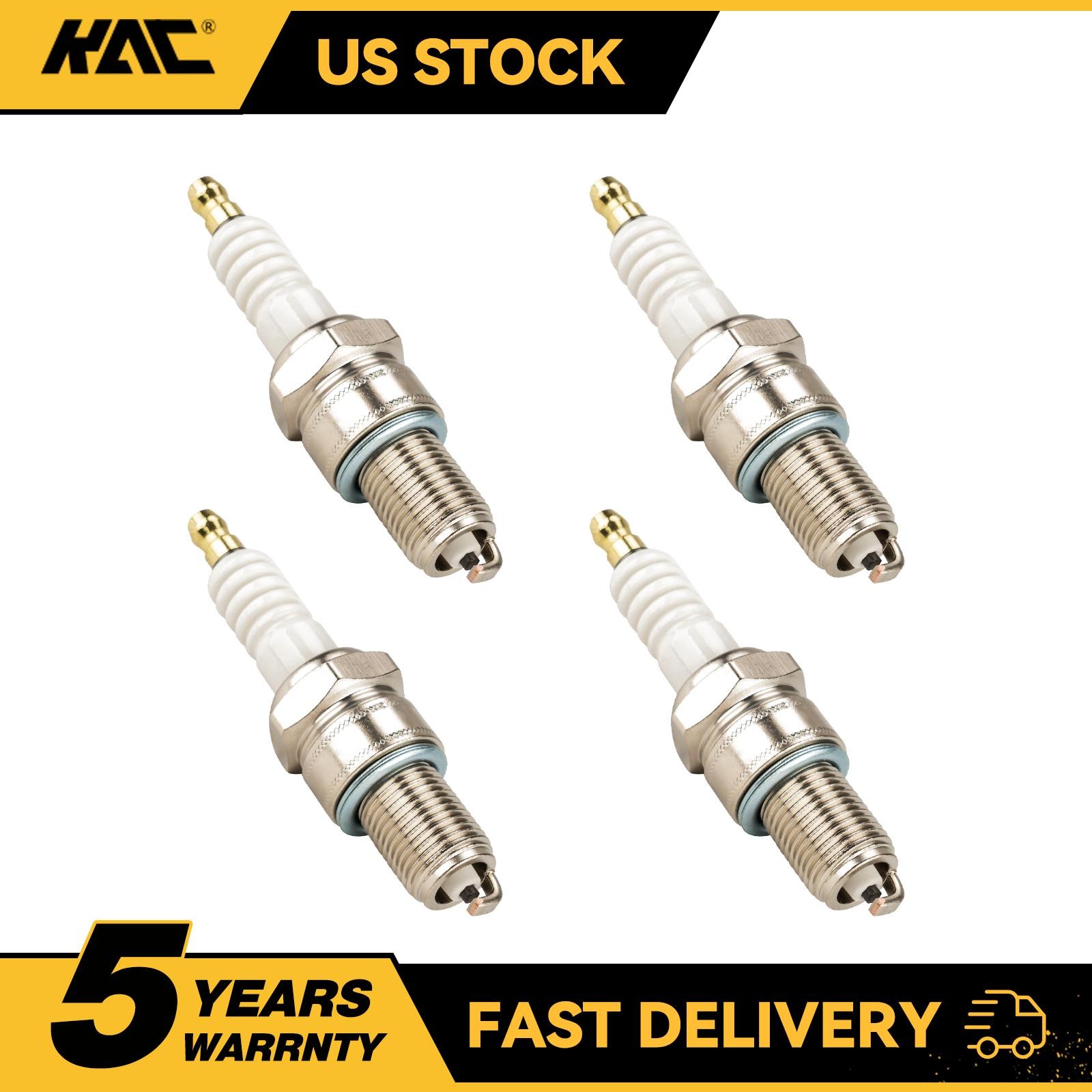 Spark Plug For 1999-2009 Yamaha XVS1100 V Star 1100 Custom BPR7ES 5534 Set of 4