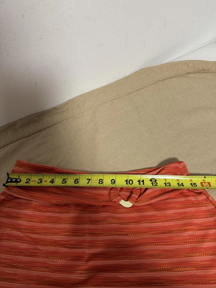 Falda de Natación St. John Para Mujer Pequeña Naranja Oro Rayas Anillo Hecho EE. UU. Estilo 1000 Foto 3 de 4