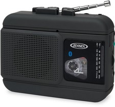 Jensen MCR-60 Personal Portable Cassette Player/Recorder Bluetooth AM/FM Radio