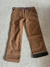 Coleman Men's Fleece Lined Bonded Utility Pants 32x30 Brown