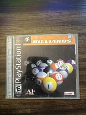 Billiards (PlayStation 1 PS1, 2000) Complete w/ Manual CIB Black Label Tested