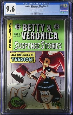 Archie Betty & Veronica Crime Suspenstories 22 Homage Green Metal Comic CGC 9.6 