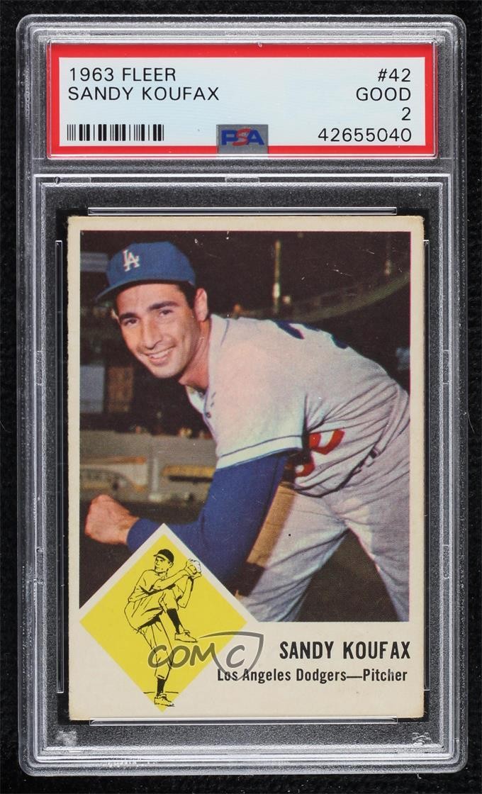 1963 Fleer Sandy Koufax #42 PSA 2 HOF n8a