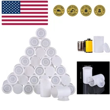 30 Pieces Plastic Film Canister Holder, 35 mm Empty Camera Reel Containers, S...
