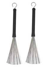 Jiayouy 1 Pair Drum Wire Brushes Sticks Percussion Retractable Brush...