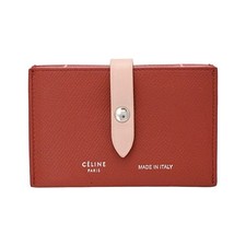 CELINE Accordion card holder Card Case / Red Women