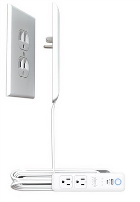 Smart : Universal Outlet Concealer with Wi-Fi Smart Power Strip