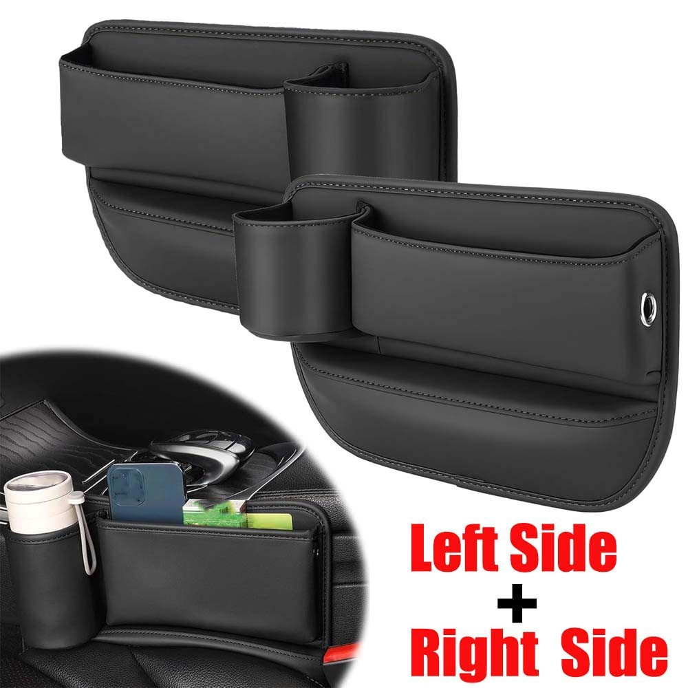 Car Seat Gap Organizer with Phone Holder PU Leather Storage Box