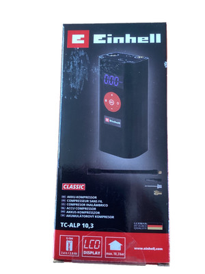 EINHELL TC ALP 10,3 Akku Kompressor LCD Display 10,3 bar Luftpumpe Fahrrad