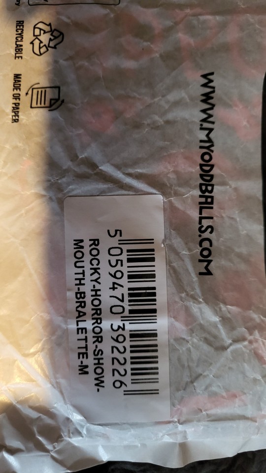 Rocky Horror Show Theme Bralette With Mouth Design BNIP | eBay UK