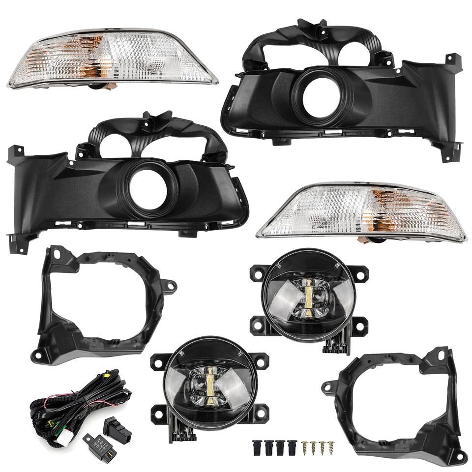 Cubierta de luces antiniebla con arnés y bisel luces de señal de giro para Ford Mustang 2015-2017 16 Foto 2 de 4