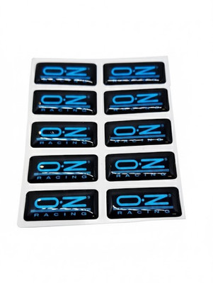 oz racing Logo 3x Lenkrad Felgen Gel Silicon Emblem Aufkleber Interieur cockpit