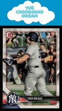 Josh Breaux 2018 Bowman Draft #BD-57 1st Bowman New York Yankees Baseball Card