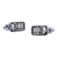 Shin YO Picco Motorrad LED Kennzeichenbeleuchtung Schwarz E-GeprüFt (Paar)