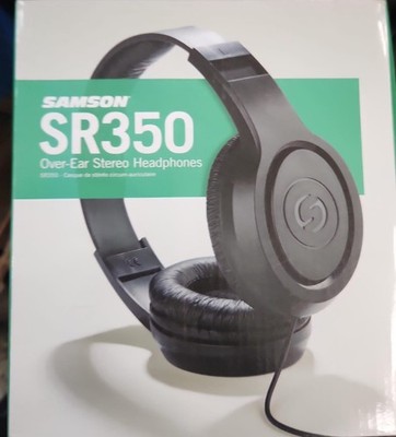 Open box Samson SR350 Over-Ear Headphones   Wired Closed-Back Black