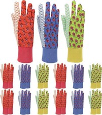 Garden Gloves Women Soft Jersey, Work Gardening Gloves, 3 or 12 Pair Pack