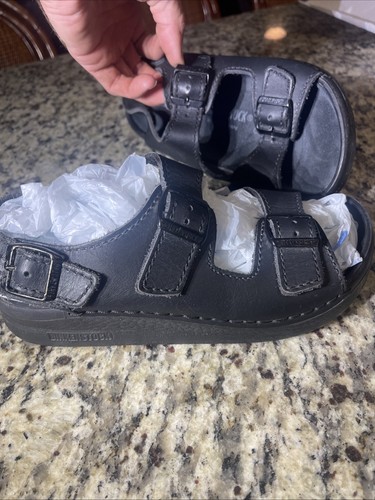 Birkenstock Tatami Nebraska Damen US 8 / EU 39 Herren 6 Sandale Riemchen Schwarz Leder
